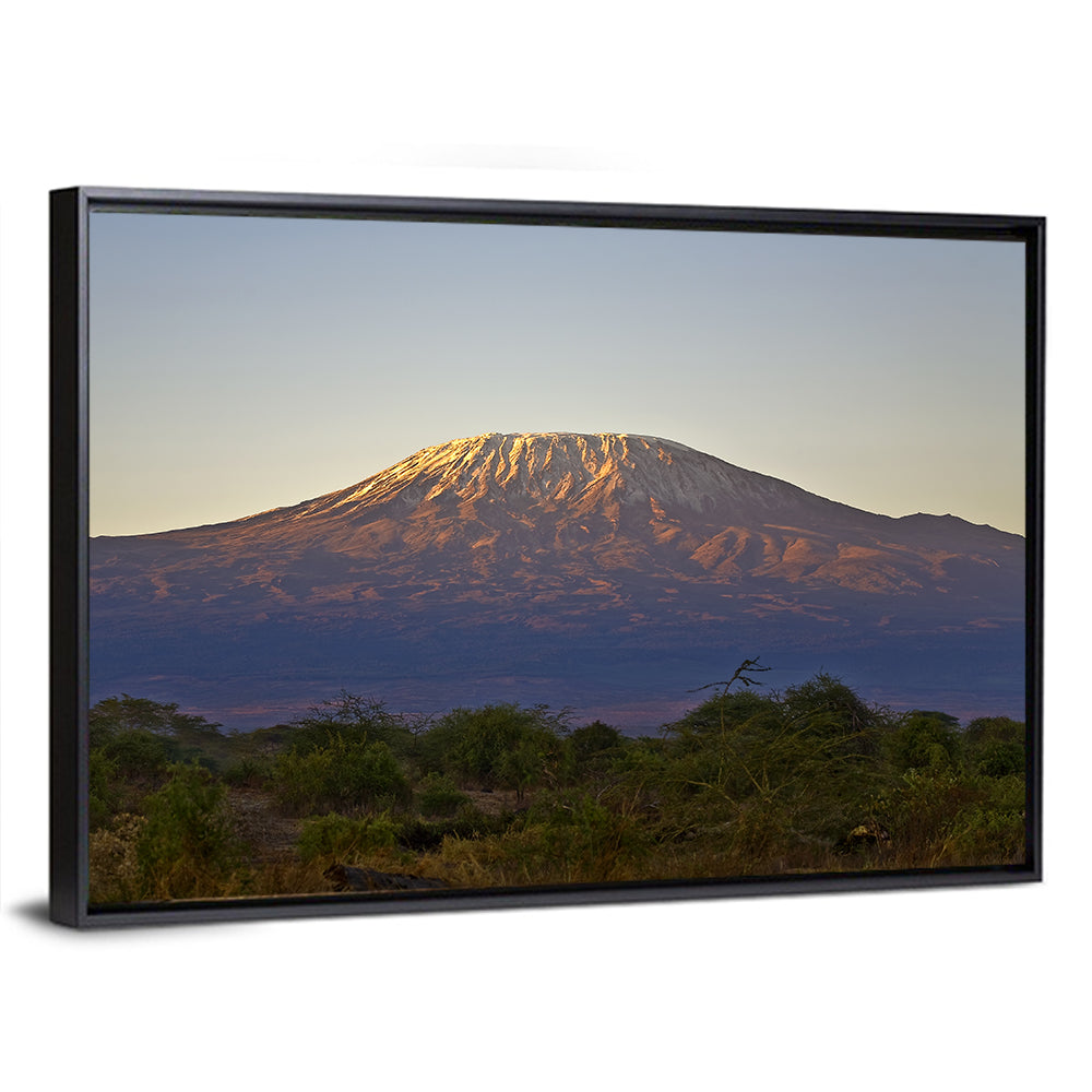 Kilimanjaro Mountain Sunset Wall Art
