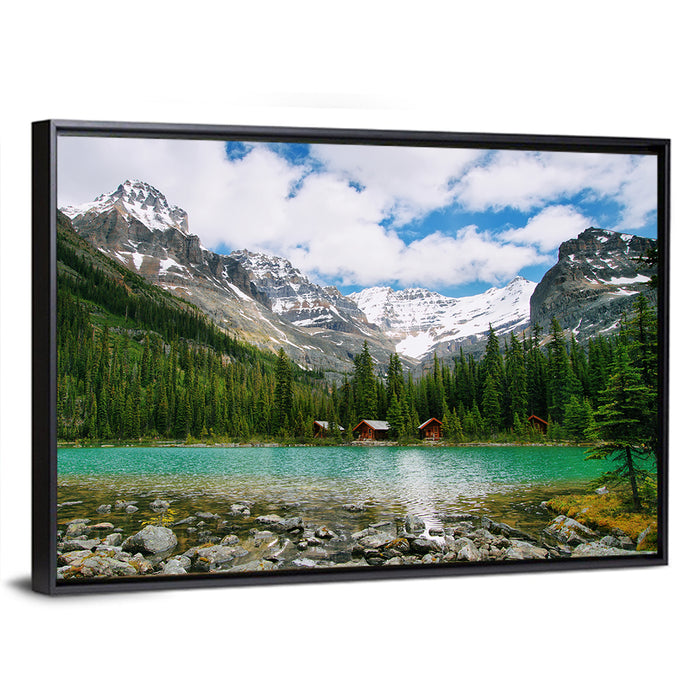 Lake O'hara Wall Art as a framed canvas