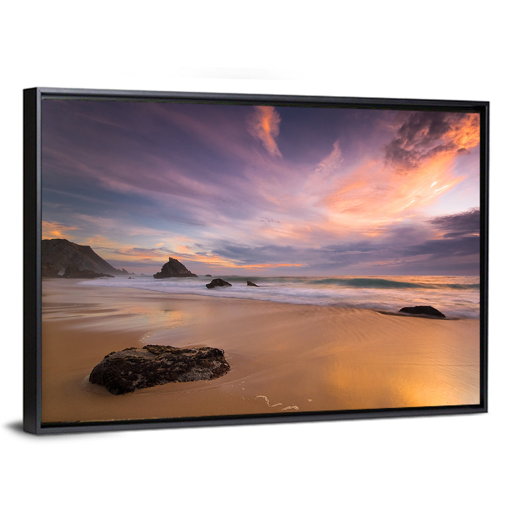 Adraga Beach Sunset Wall Art
