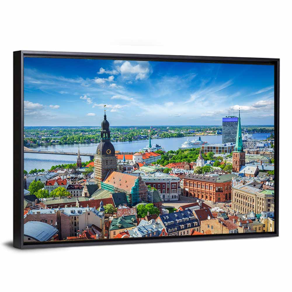 Riga Cityscape Wall Art