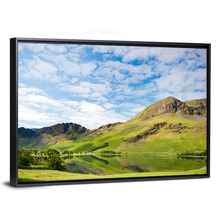 Haystacks Reflection at Buttermere Wall Art as a framed canvas