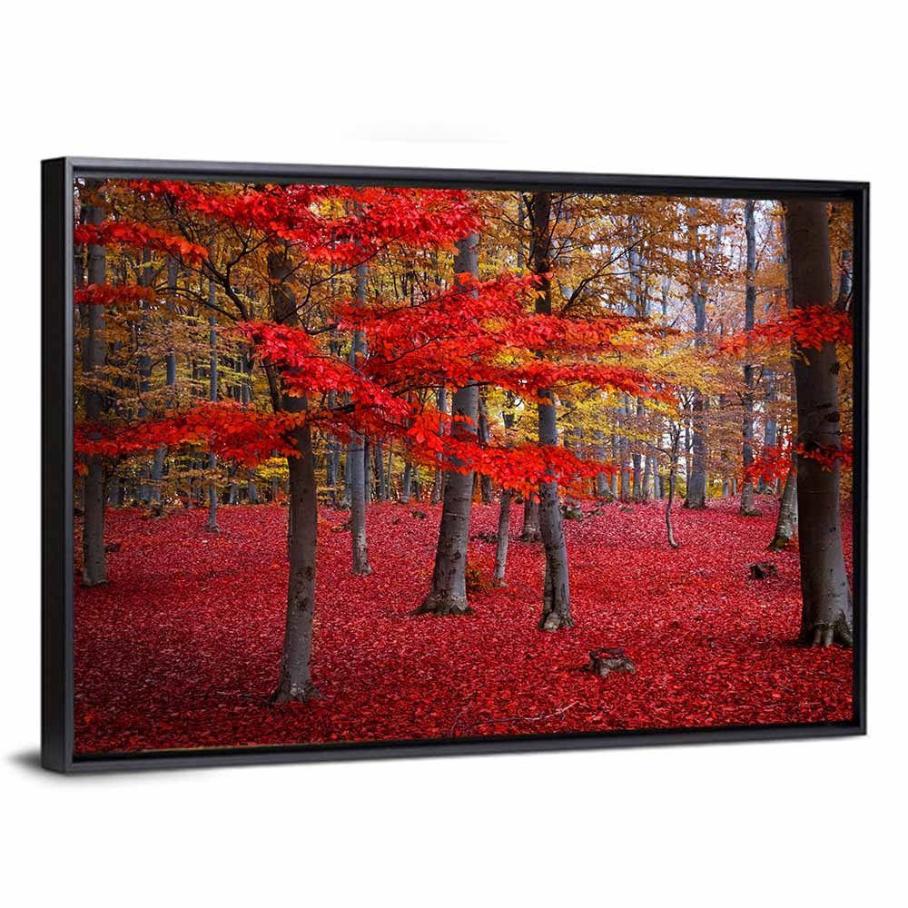 Red Trees Wall Art