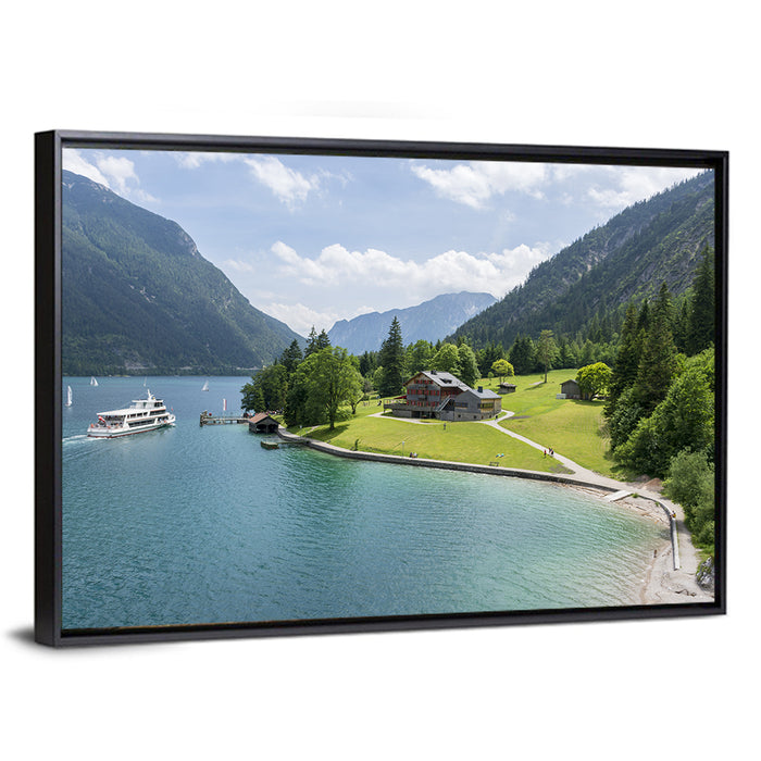 Achensee Summer View Wall Art as a framed canvas