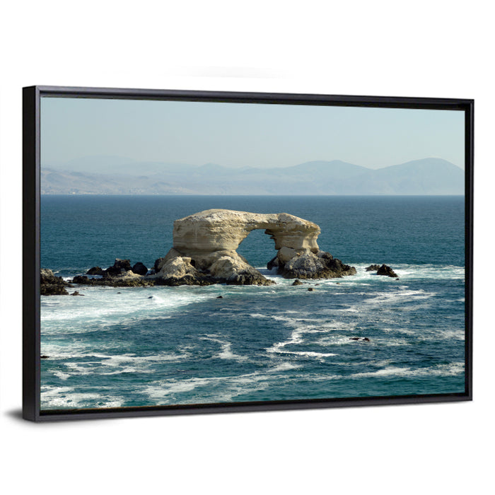 Stone Arch at Shell Beach Wall Art as a framed canvas