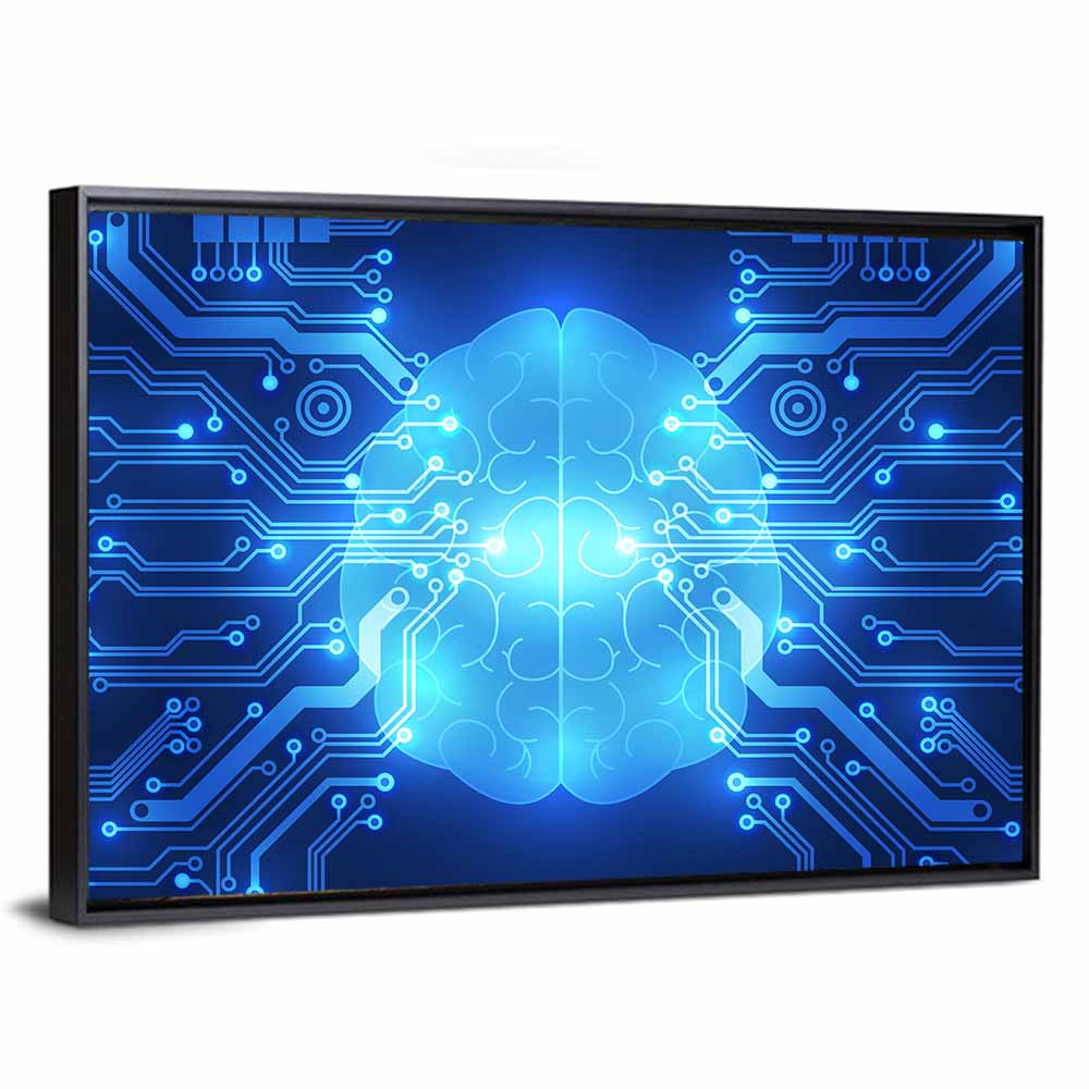 Digital Brain Concept Wall Art