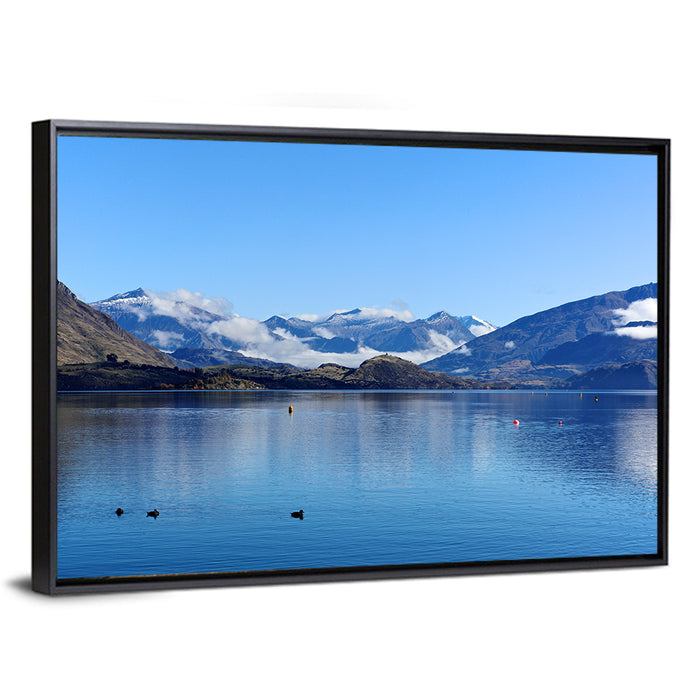 Lake Wanaka Reflections Wall Art as a framed canvas