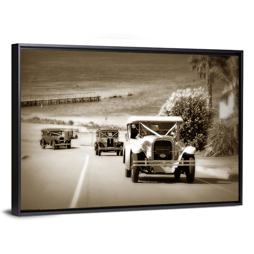Vintage Wedding Cars Wall Art