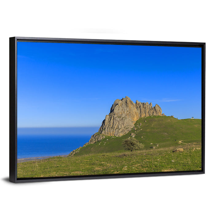 Beshbarmak Mountain Wall Art as a framed canvas
