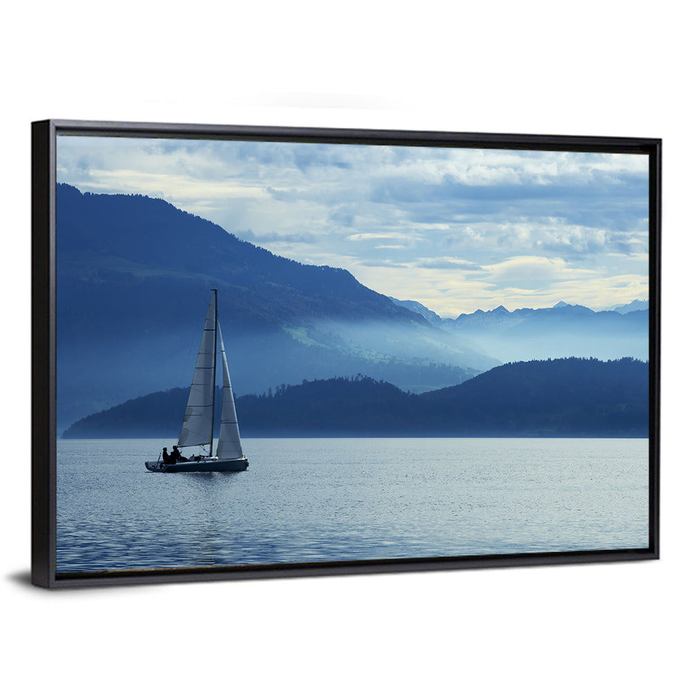 Lake Zug Sailing Wall Art