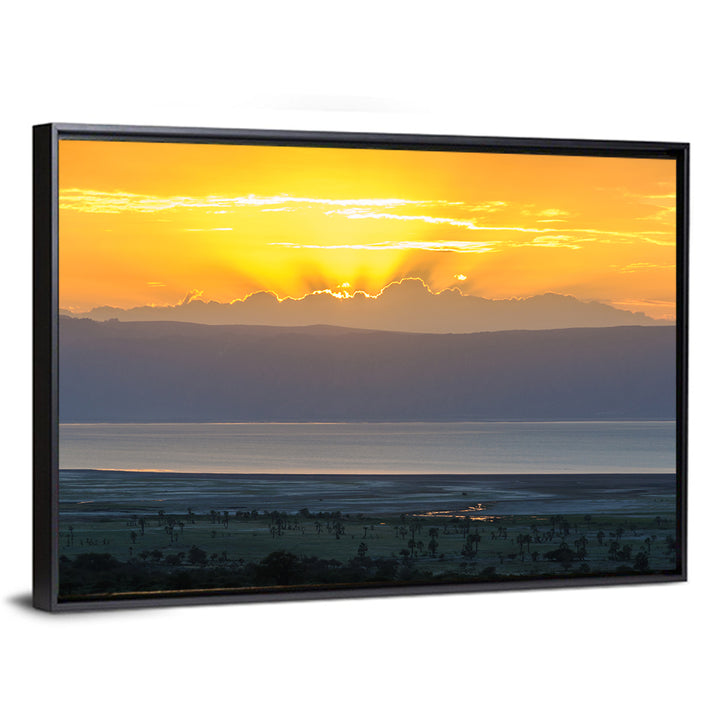 Lake Eyasi Golden Sunset Wall Art