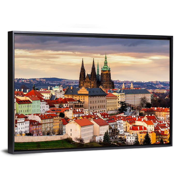 St Vitus Cathedral Prague Wall Art as a framed canvas