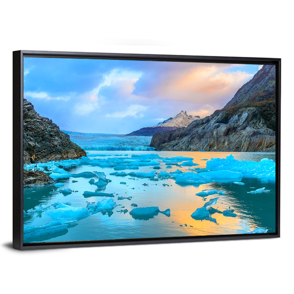 Grey Glacier Wall Art