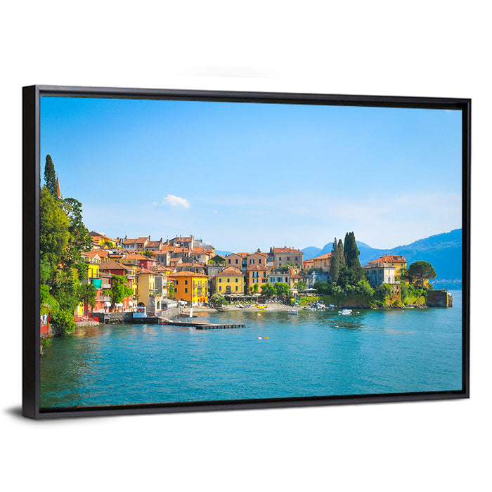 Varenna, Lake Como Wall Art as a framed canvas