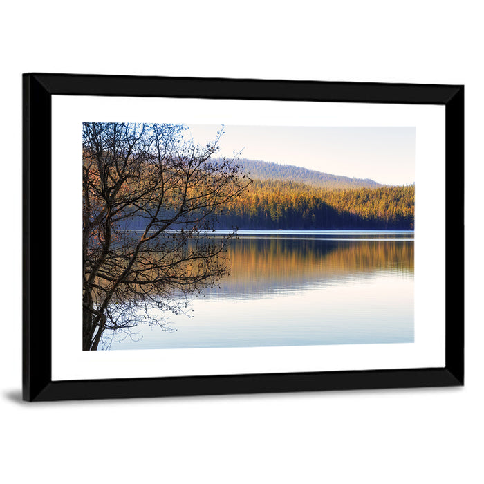 Dawn at Odell Lake Wall Art as a framed print