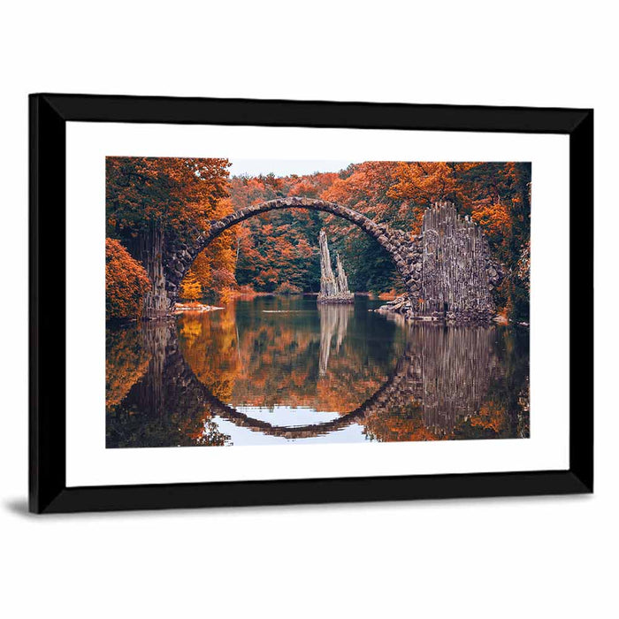 Rakotzbrücke Gablenz Germany Wall Art as a framed print