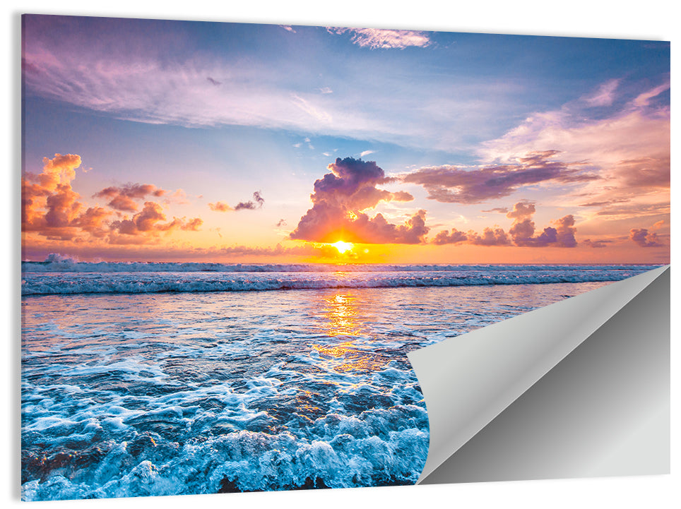Splashing Ocean Wave Wall Art