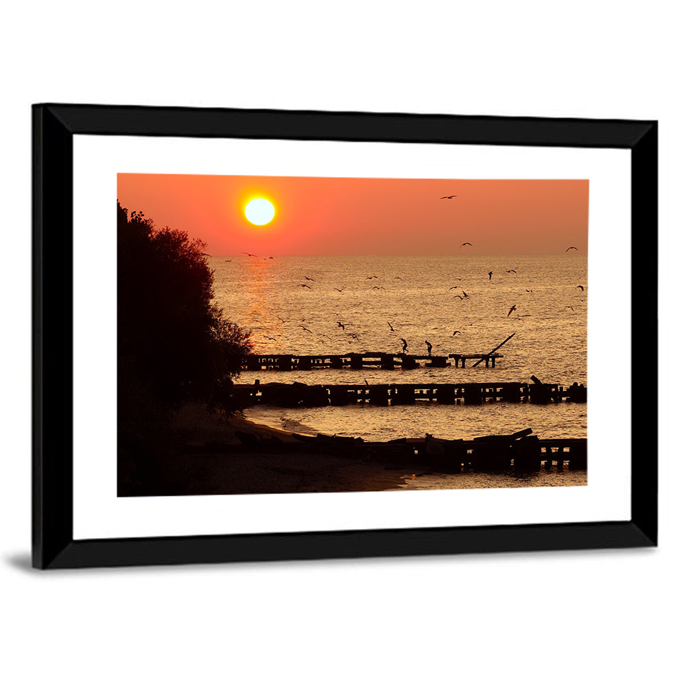 Lake Erie Sunset Wall Art