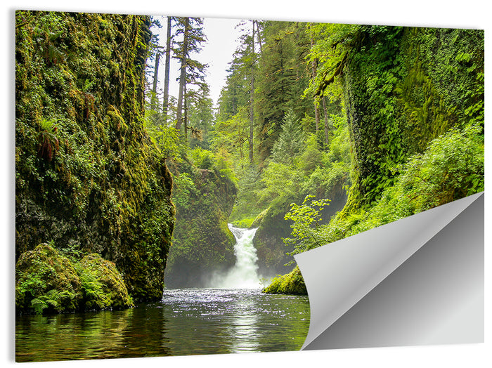 Punch Bowl Falls, Cascade Locks Wall Art as a poster print