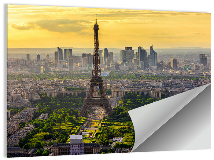 Eiffel Tower at Golden Hour Wall Art as a poster print
