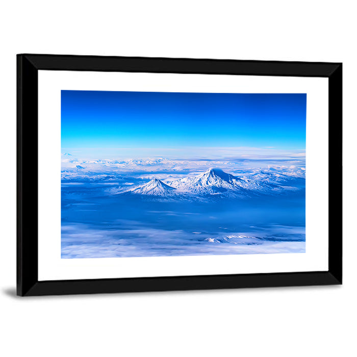 Mount Ararat Above Clouds Wall Art as a framed print