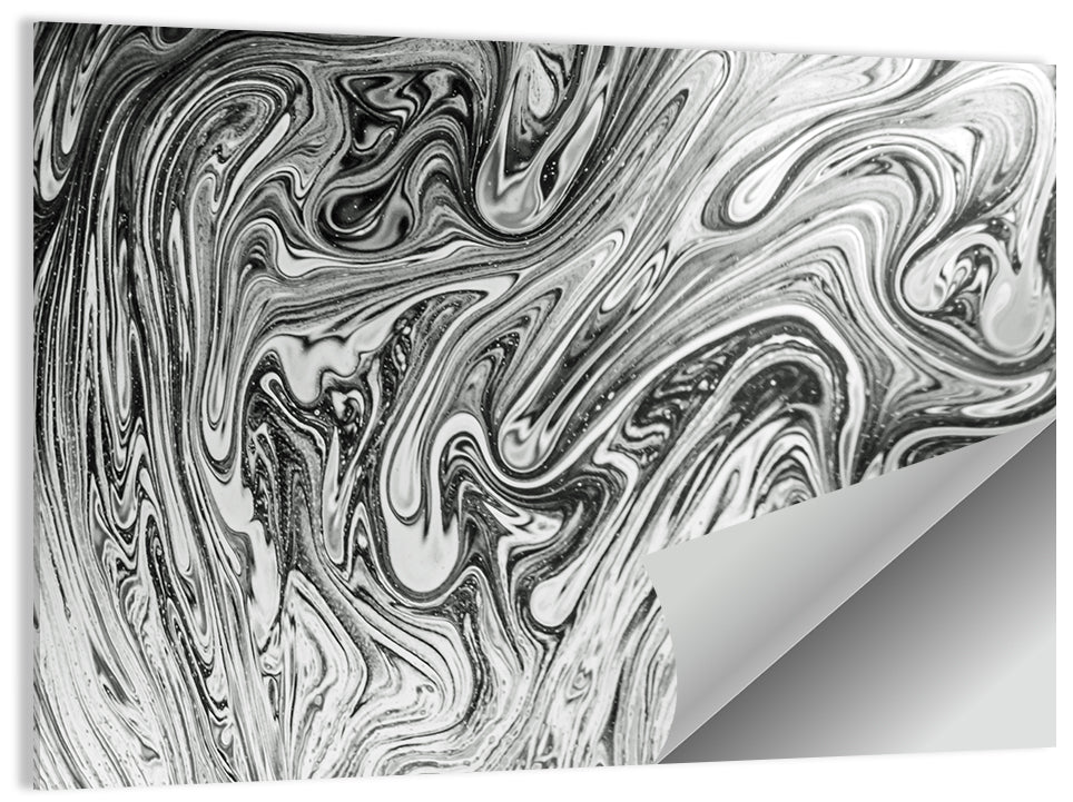 Sticky Liquid Abstract Pattern Wall Art