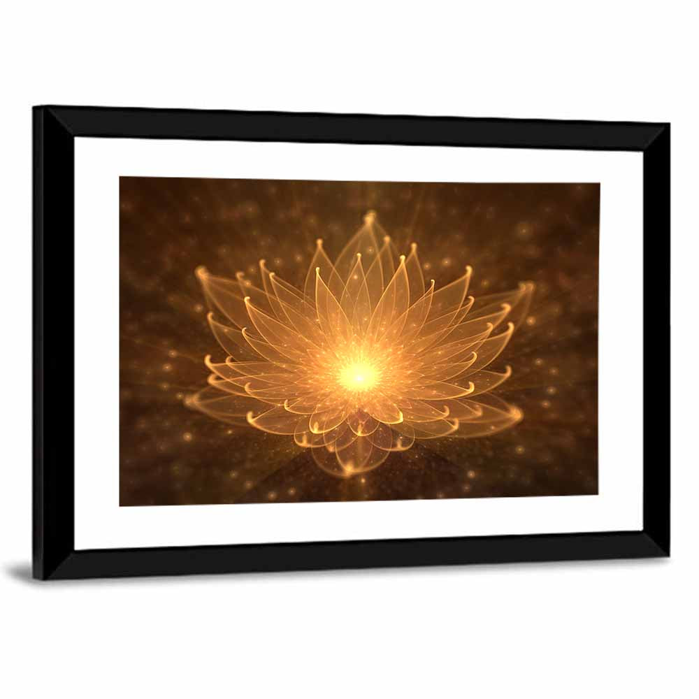 Water Lily Illustration Wall Art