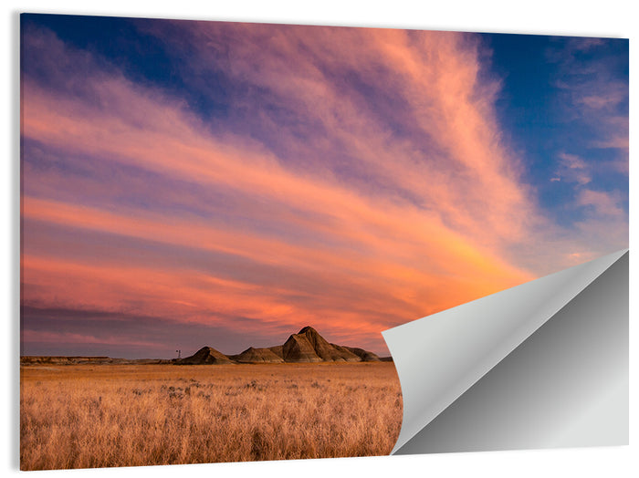 Toadstool State Park Sunset Wall Art as a poster print