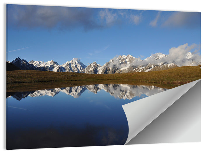 Svaneti Lake Reflection Wall Art as a poster print
