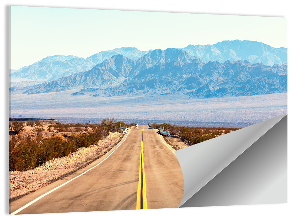 Mojave Desert Route 66 Wall Art, poster print, landscape