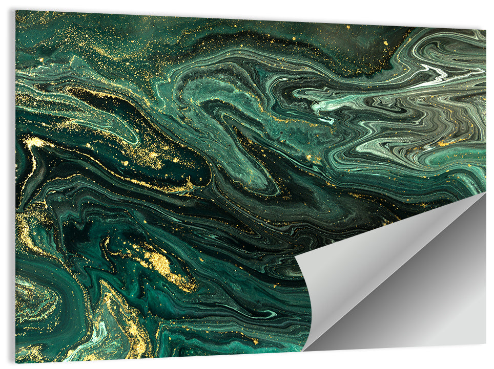 Green Granite Abstract Wall Art