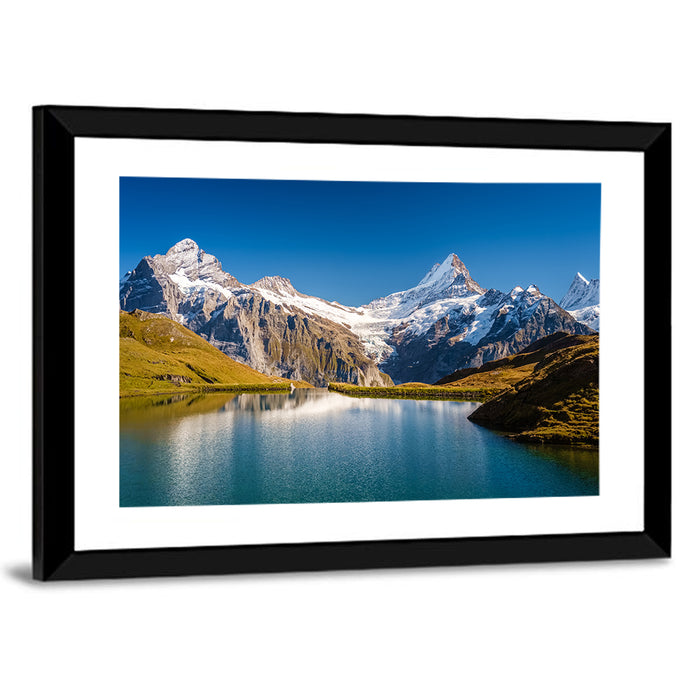 Bachalpsee Mountain Reflection Wall Art as a framed print