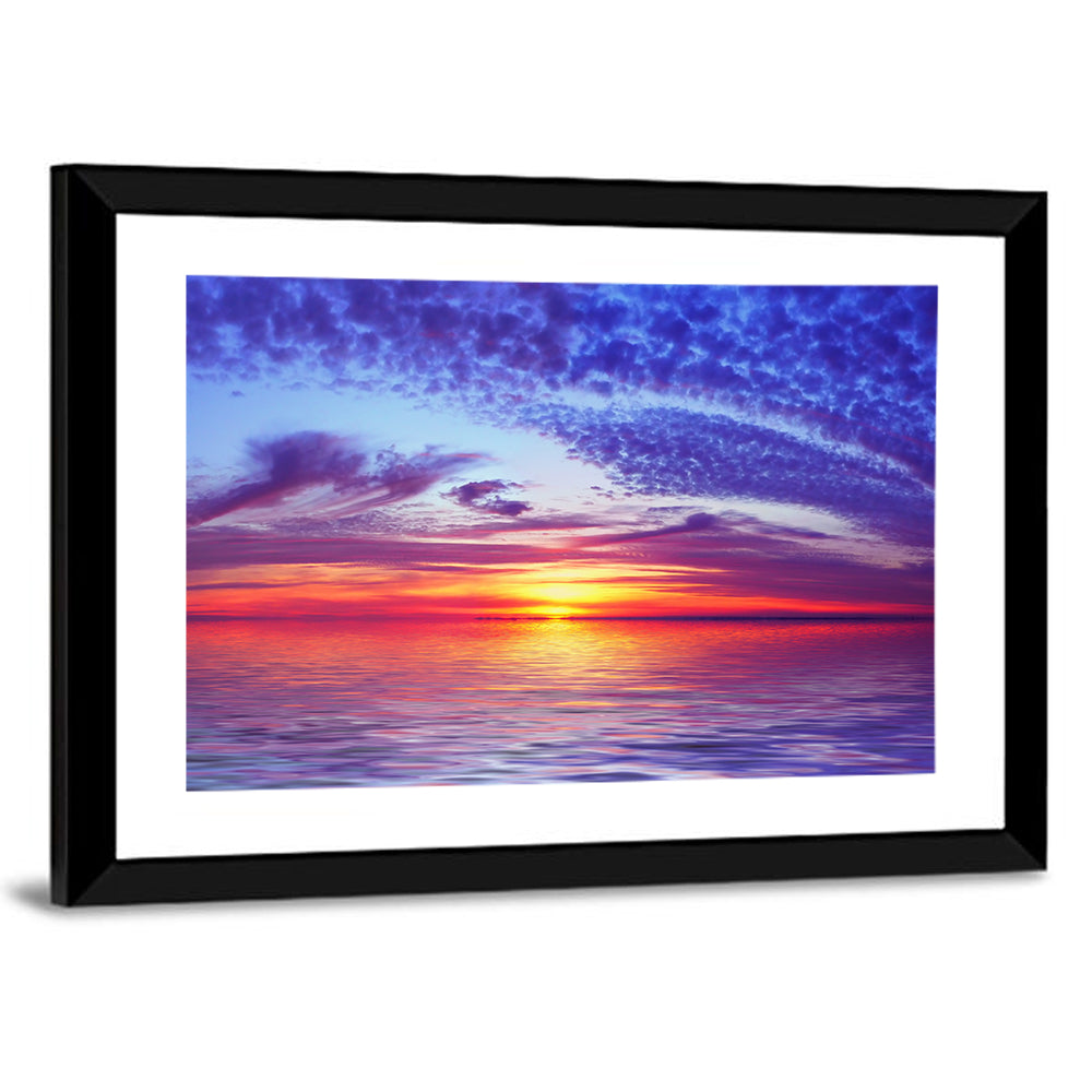 Bay Beach Sunset Wall Art