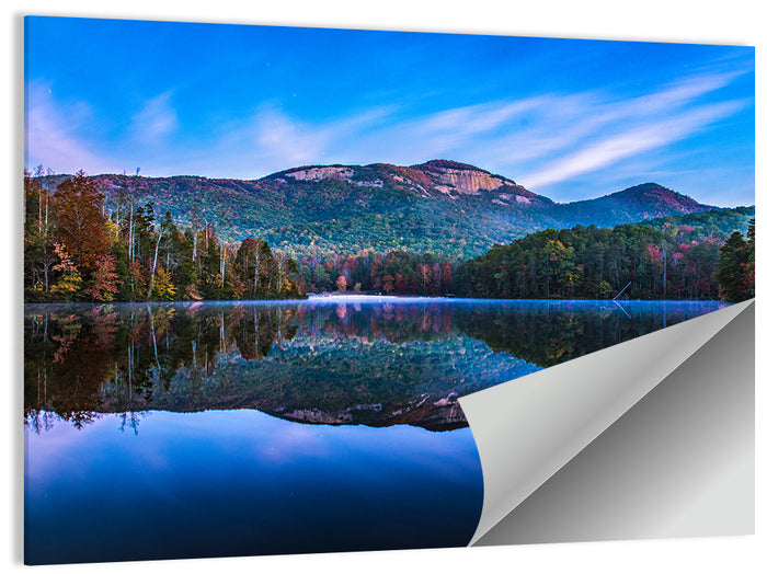Pinnacle Lake Reflection Wall Art as a poster print