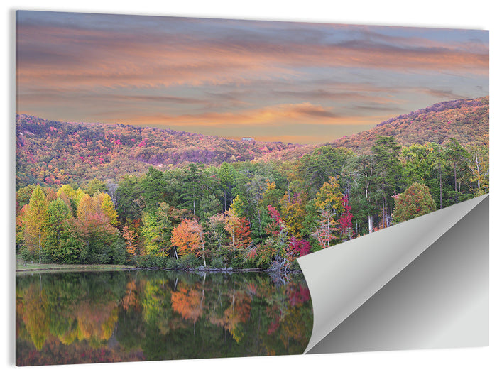Cheaha State Park Lake Wall Art as a poster print