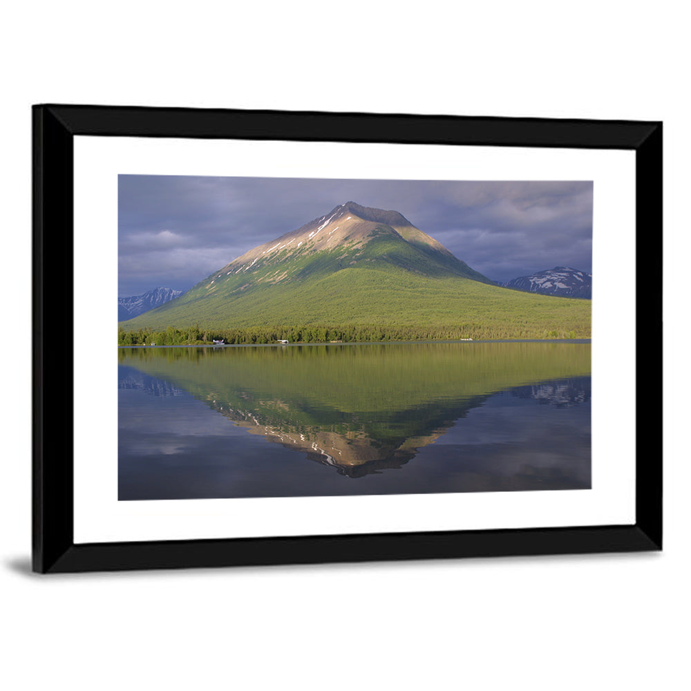 Mount Tanalian from Lake Clark Wall Art
