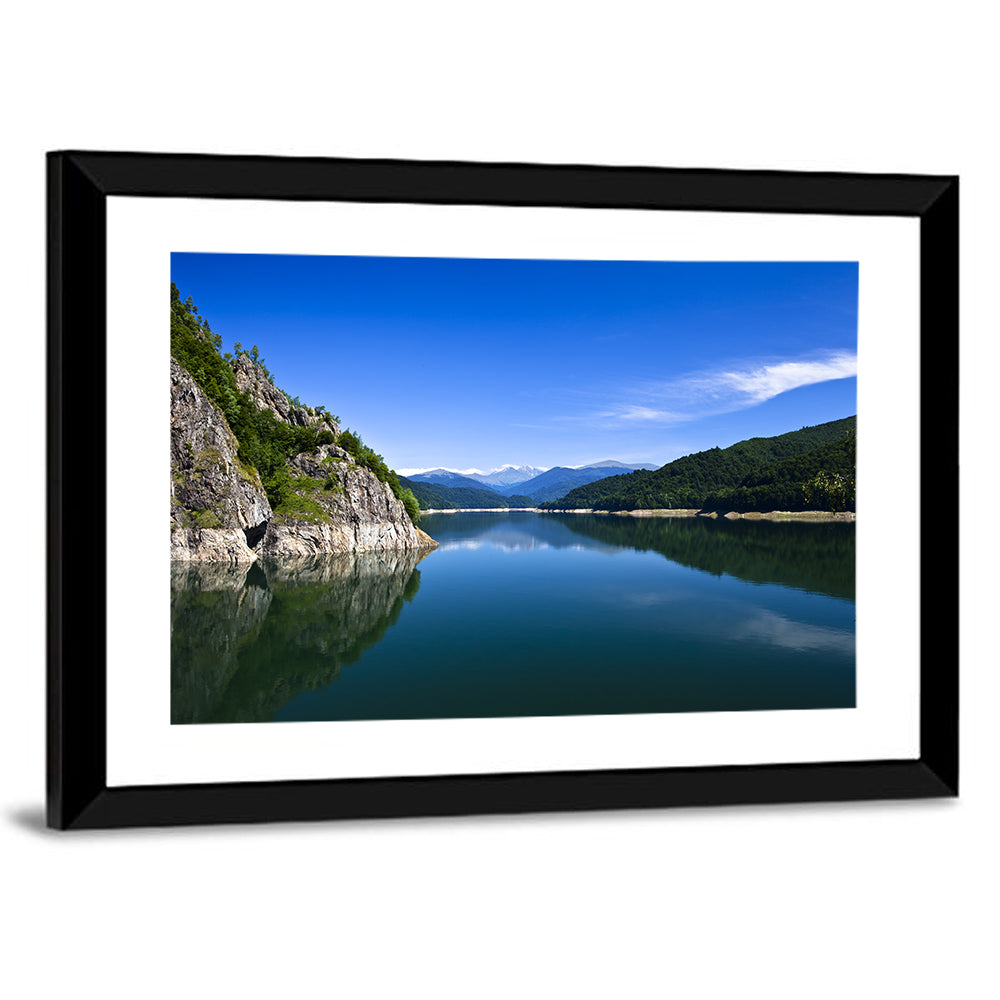 Calm Mountains Lake Wall Art