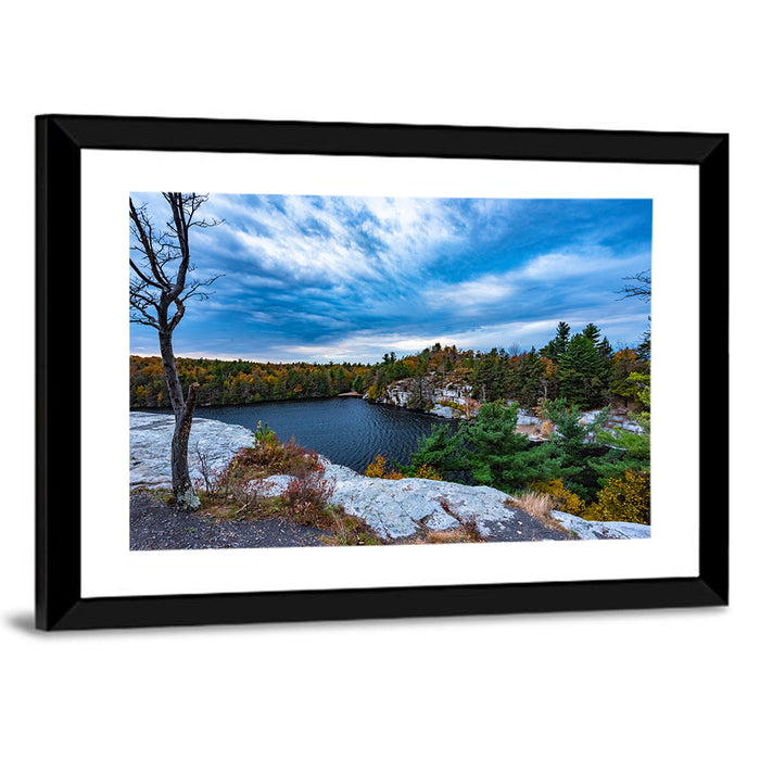 Lake Minnewaska Vista Wall Art as a framed print