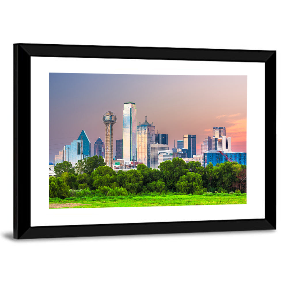 Dallas Skyline Wall Art
