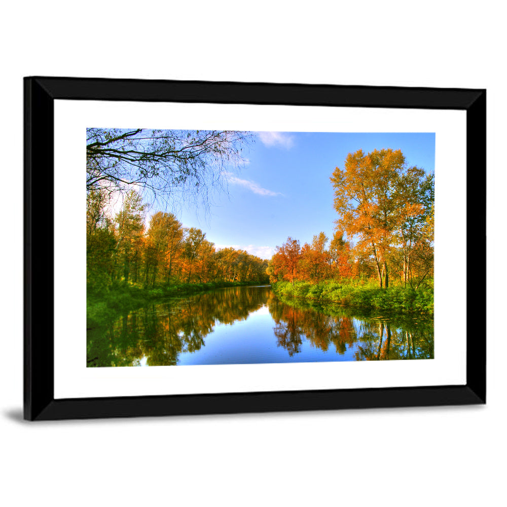 Autumn River Wall Art