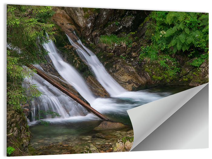 Mount Mickiewicz Waterfall Wall Art as a poster print