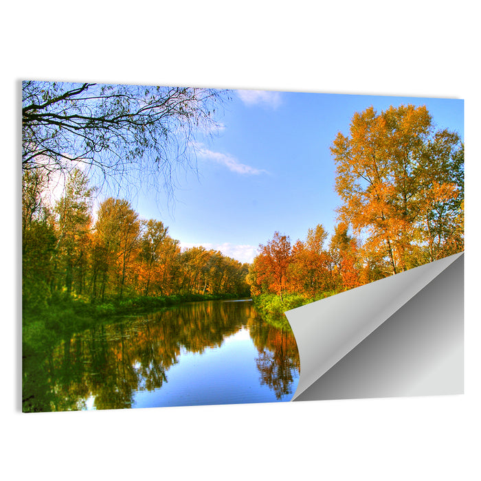 Autumn River Wall Art as a poster print