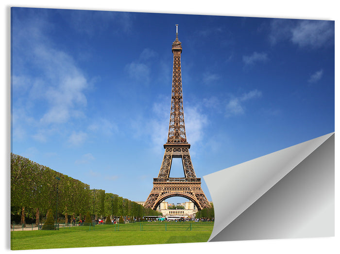 Eiffel Tower Park View Wall Art as a poster print