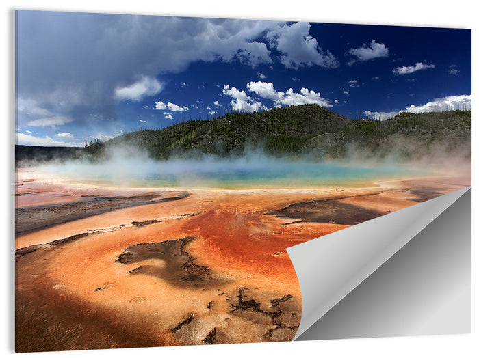 Grand Prismatic Spring, Yellowstone Wall Art as a poster print