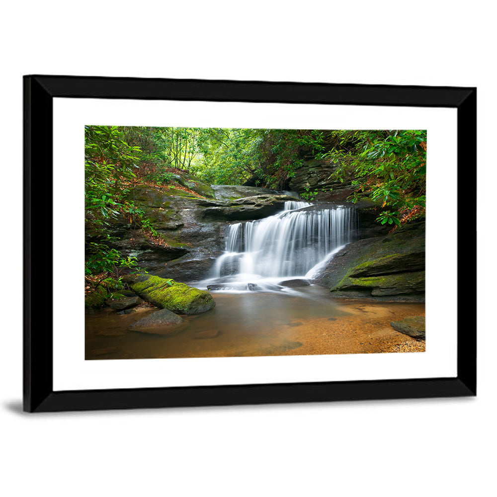 Blue Ridge Mountains Waterfall Wall Art