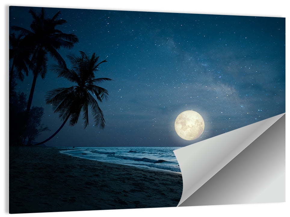 Palm Beach Moonset Wall Art