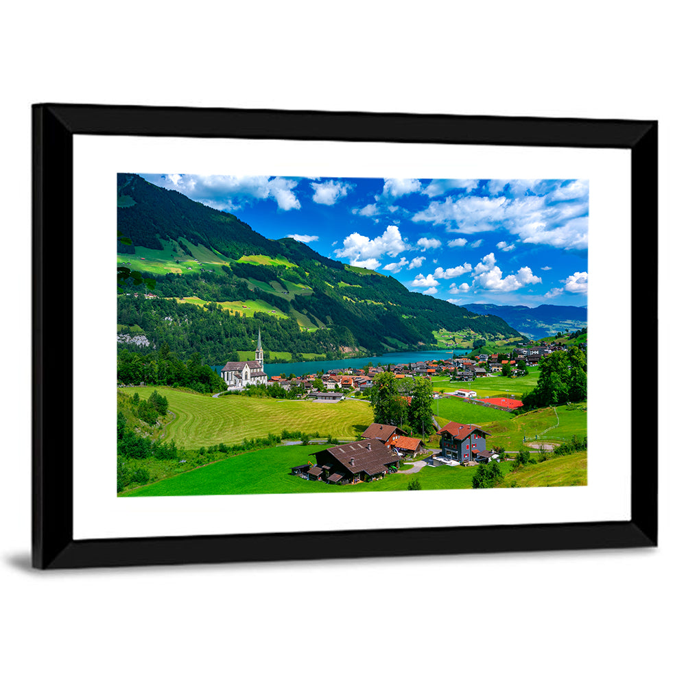 Lungern Village Wall Art