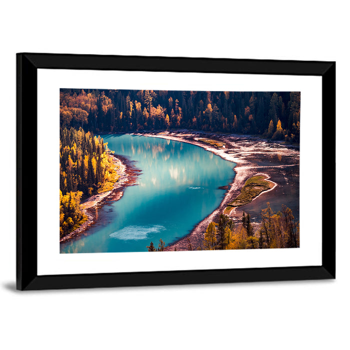 Kanas River Wall Art as a framed print