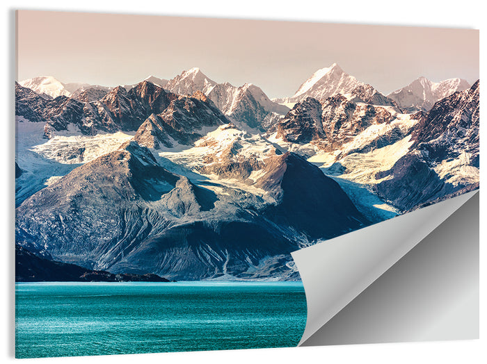 Glacier Bay Turquoise Waters Wall Art as a poster print