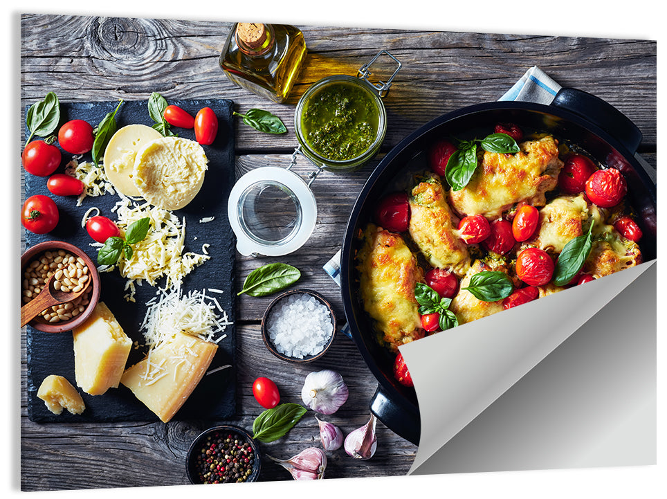 Chicken Dish Wall Art