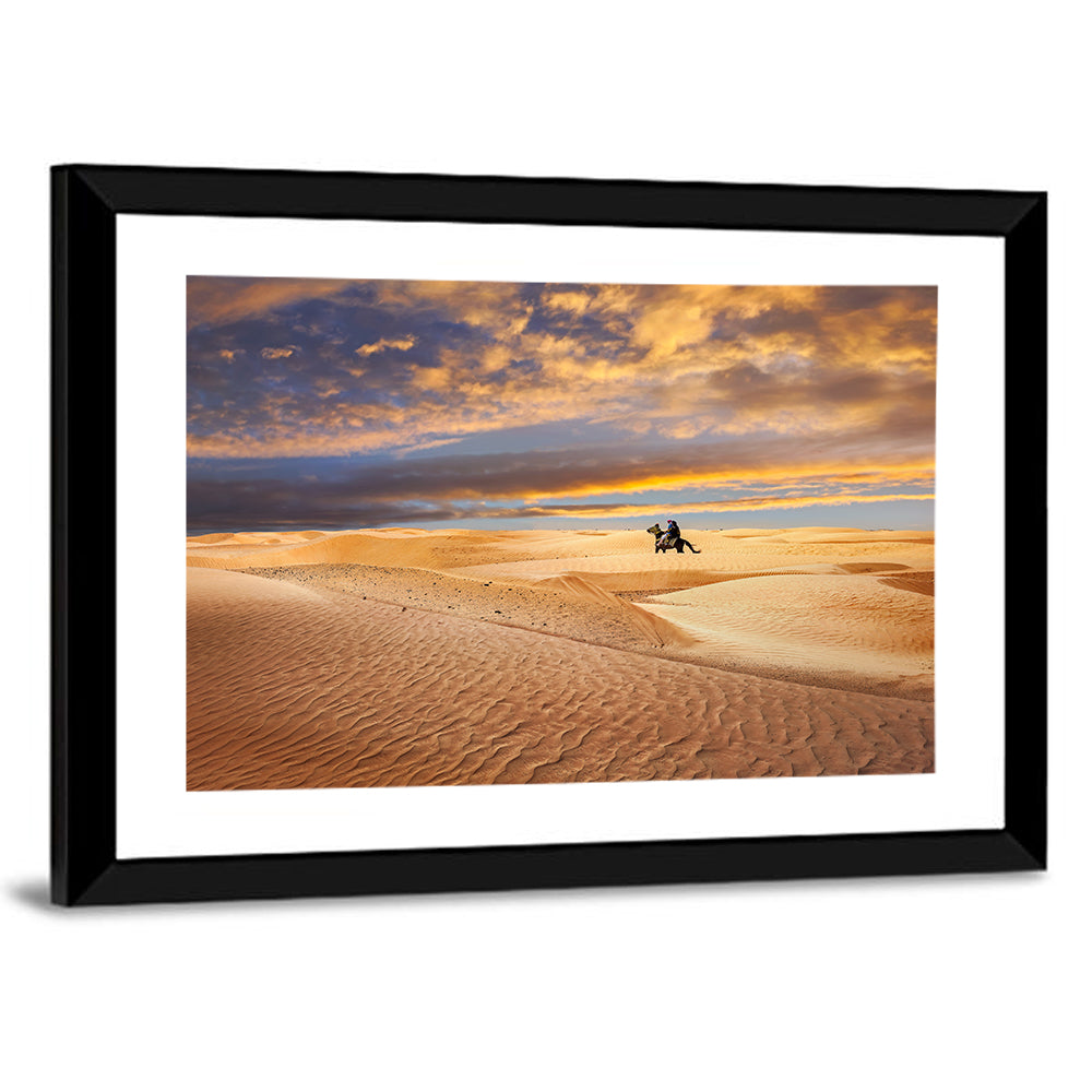 Sahara Desert Rider Wall Art